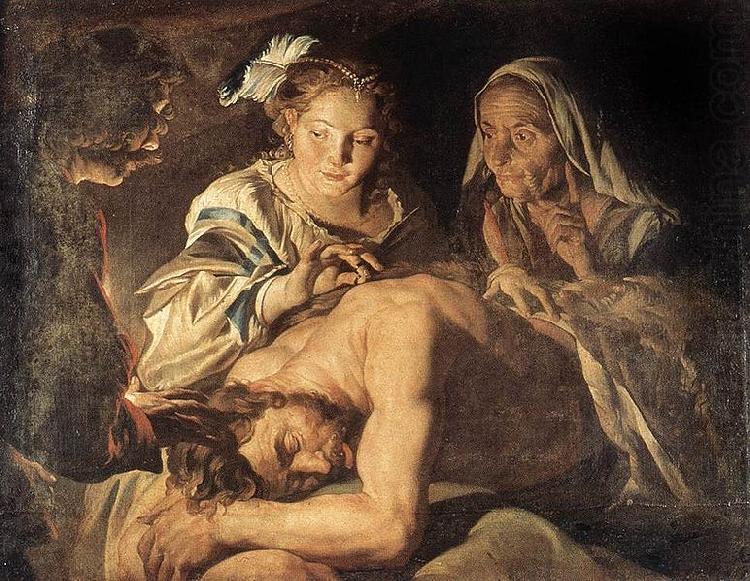 Matthias Stomer Samson nad Delilah china oil painting image